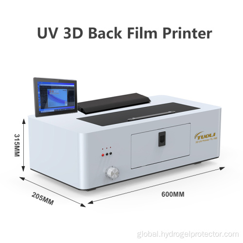 3D Phone Back Sticker Macking Machine 3D UV Relief Back Film Printer Factory
